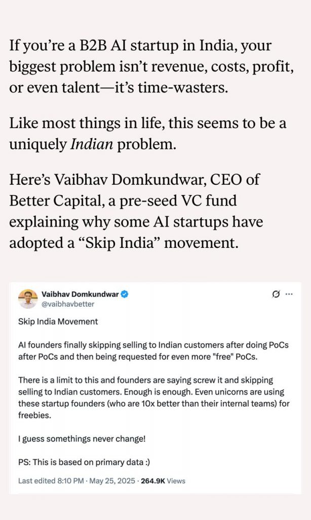 Skip India Moment